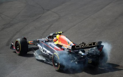Sergio Perez Crashes Out Of Mexico Grand Prix!