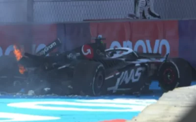 Kevin Magnussen F1 Crash Causes Mexico GP Red Flag!